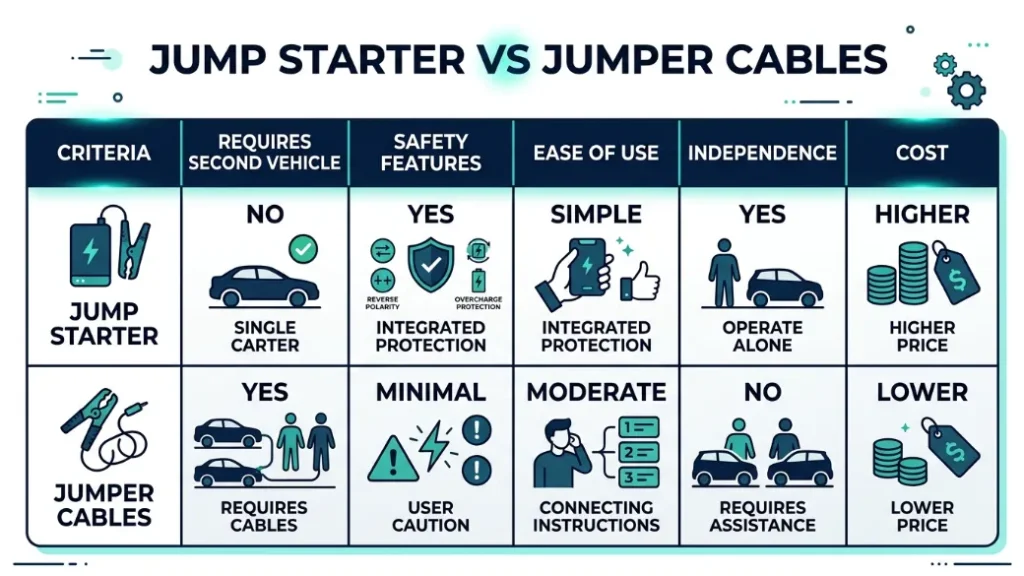 Can a Jump Starter Fully Replace Jumper Cables?