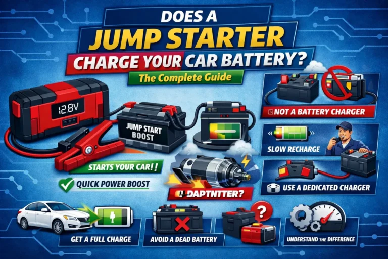 Does a jump starter charge your car battery