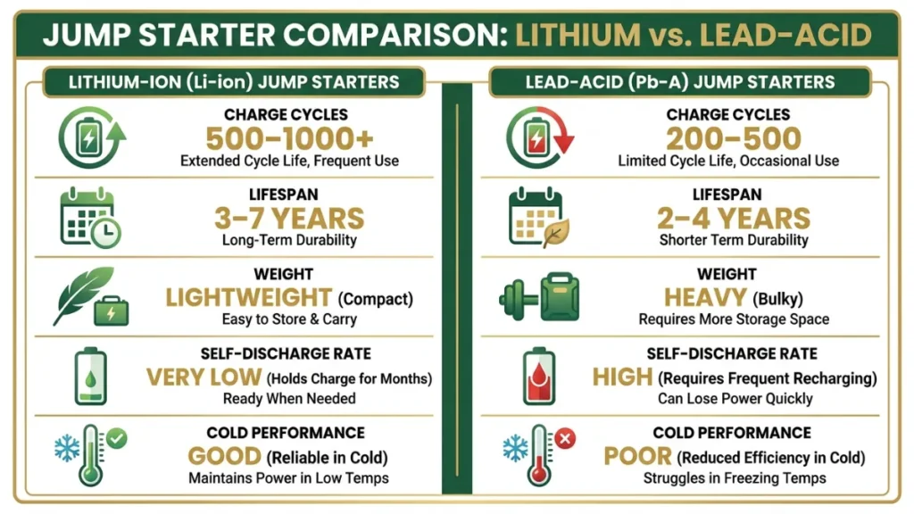 How Many Times Can a Jump Starter Be Used Over Its Full Lifespan