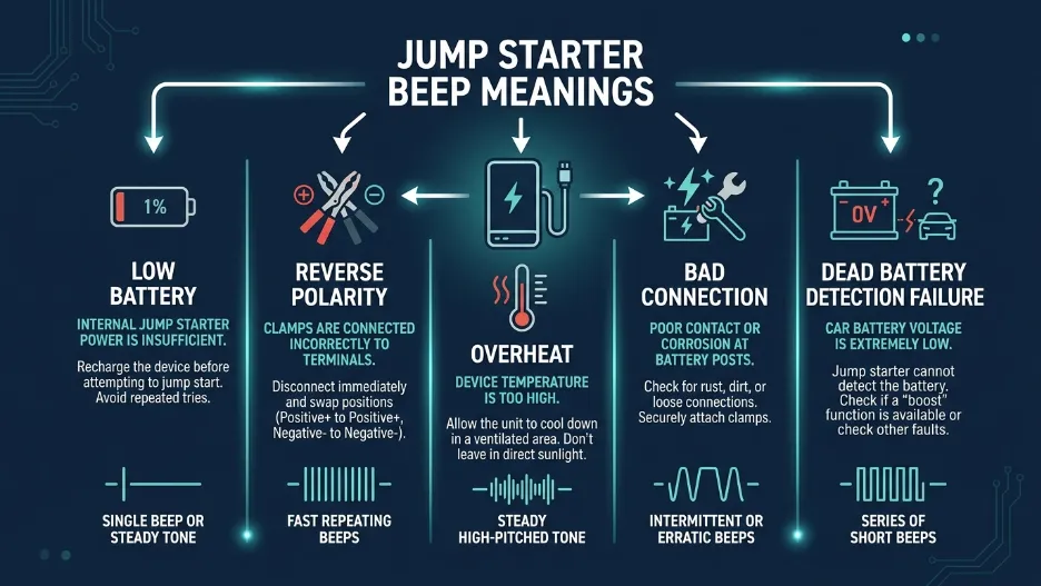 What Does It Mean When a Jump Starter Beeps