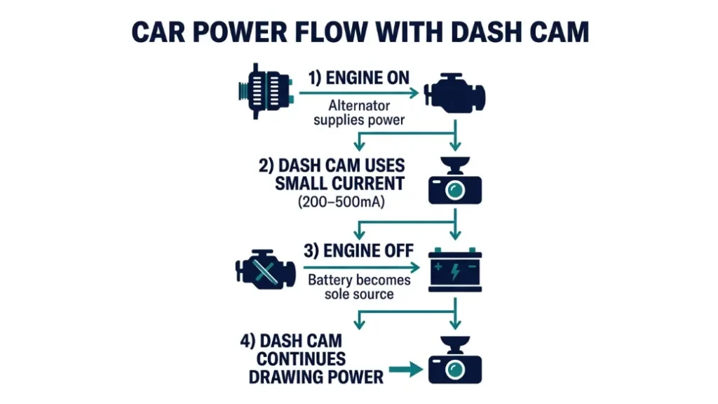 What Does a Dash Cam Actually Do to Your Car Battery