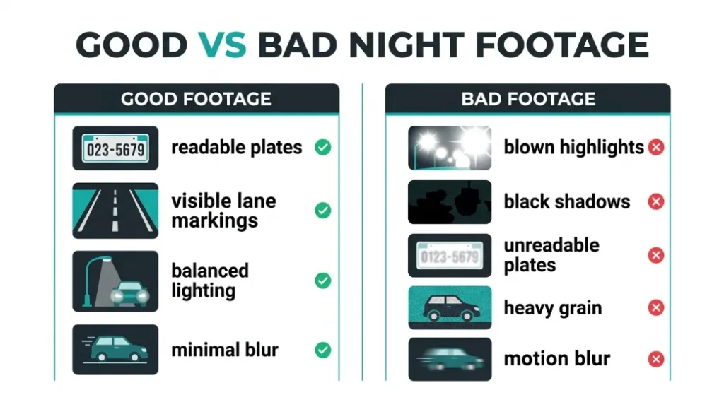 What Good Night Footage Actually Looks Like