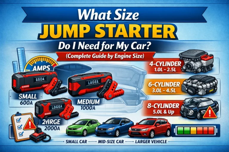 What Size Jump Starter Do I Need for My Car