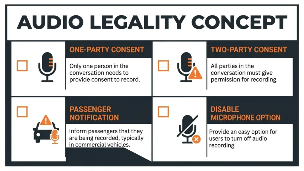 Are Dash Cams Legal for Recording Audio Inside Your Car
