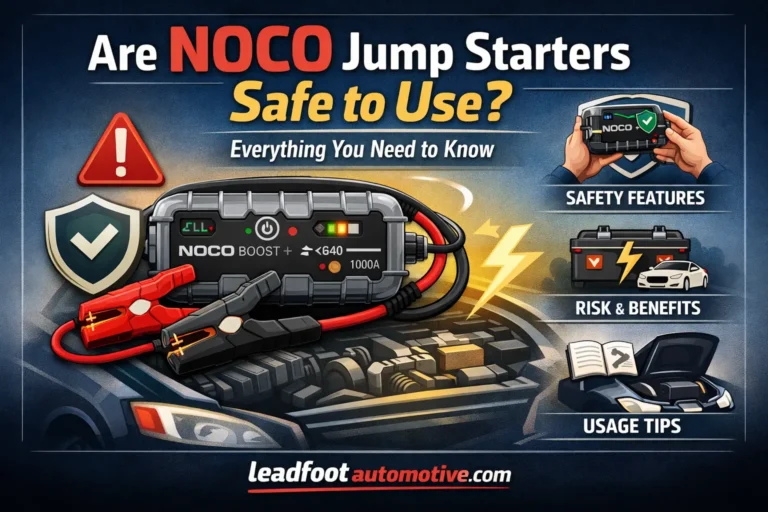 Are NOCO Jump Starters Safe to Use