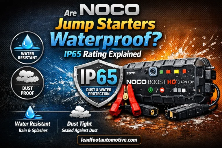 Are NOCO Jump Starters Waterproof