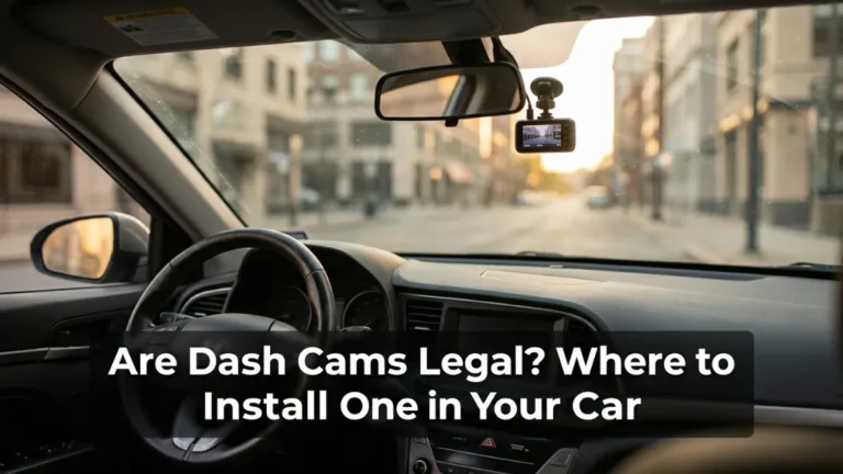 Are dash cams legal and where can you install them