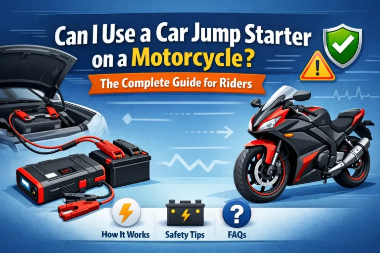 Can I Use a Car Jump Starter on a Motorcycle