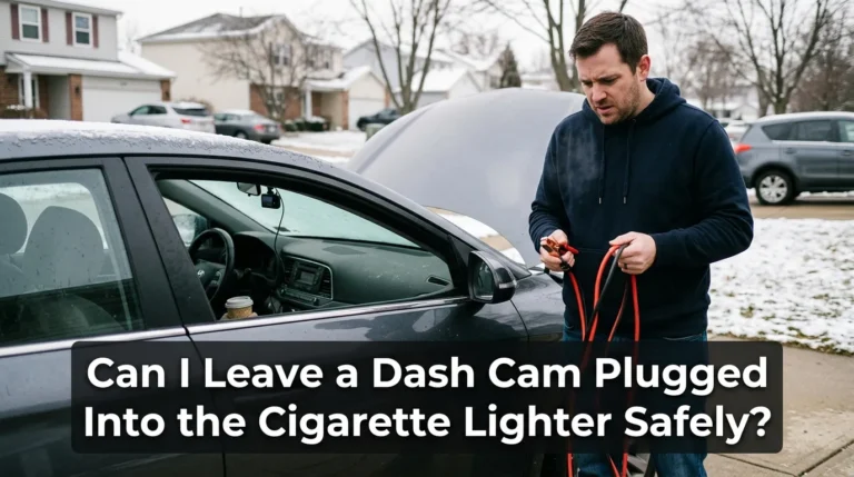 Can I leave the dash cam plugged into the cigarette lighter