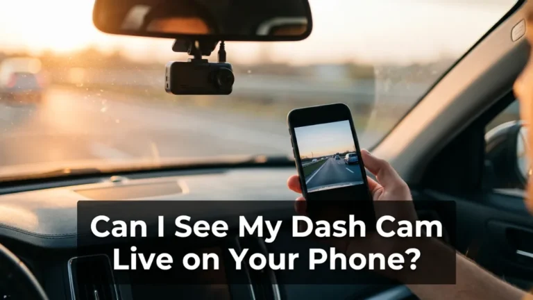 Can I see my dash cam live on my phone