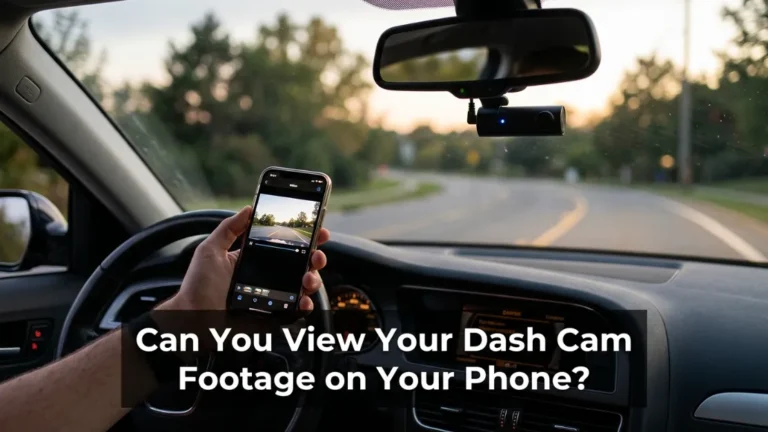 Can I view my dash cam footage on my phone
