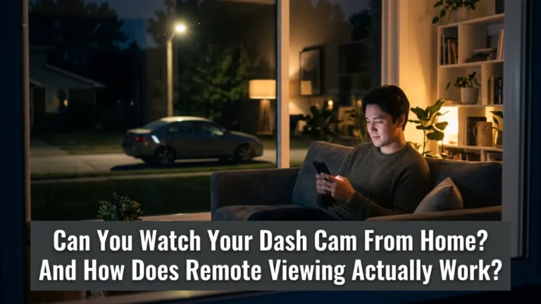 Can I watch my dash cam from home