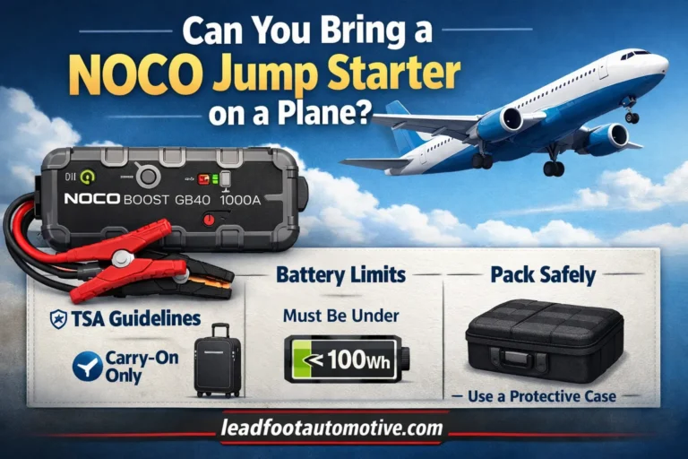 Can You Bring a NOCO Jump Starter on a Plane