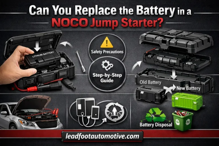 Can You Replace the Battery in a NOCO Jump Starter