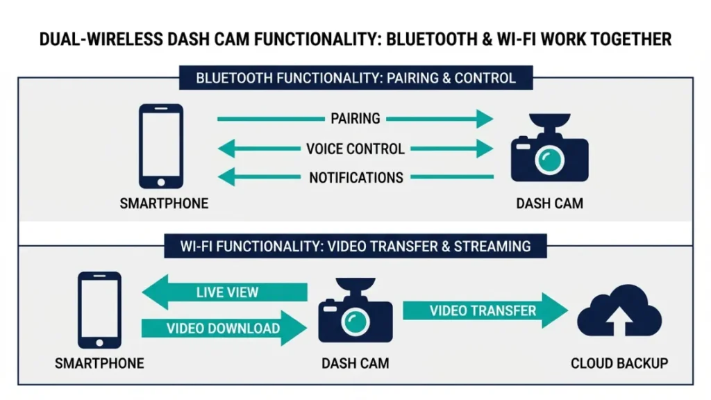 Can a Dash Cam Have Both Bluetooth and Wi-Fi at the Same Time