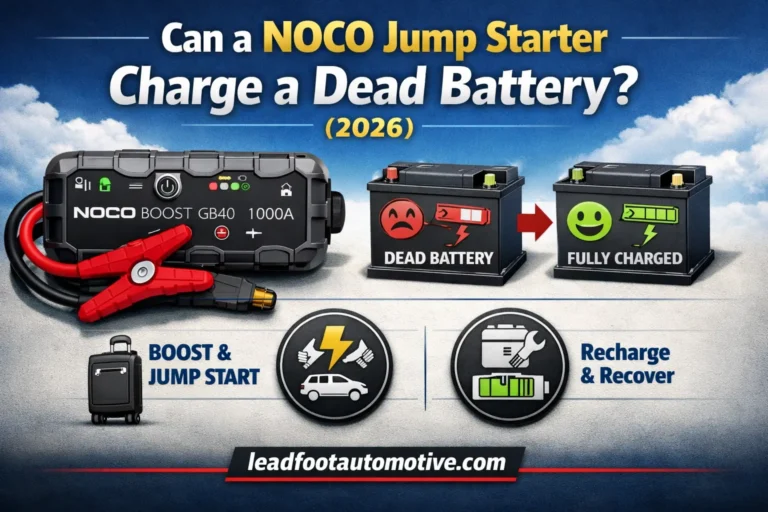 Can a NOCO Jump Starter Charge a Dead Battery (2026)