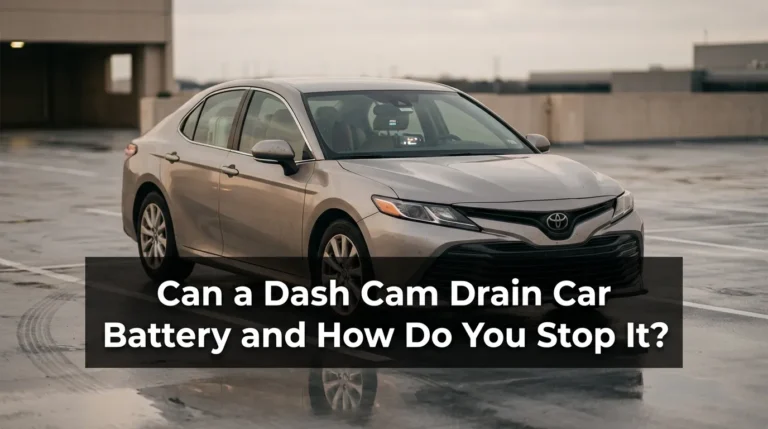 Can a dash cam drain car battery