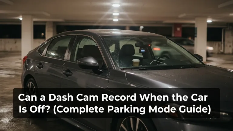 Can a dash cam record when the car is off