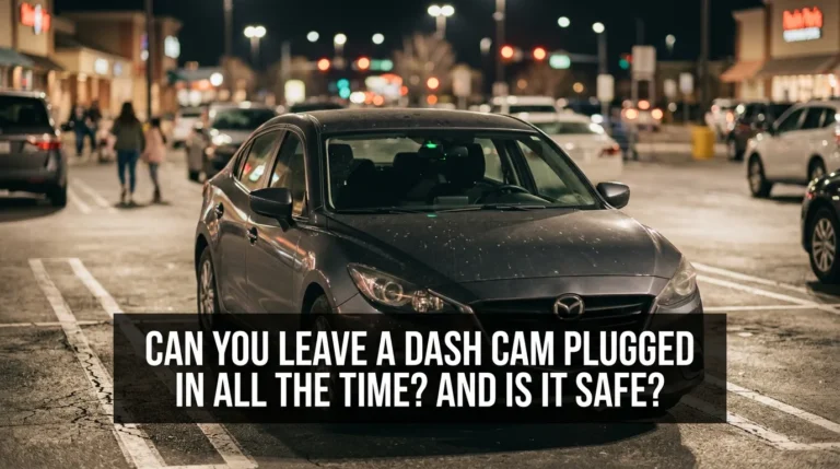 Can you leave a dashcam plugged in all the time
