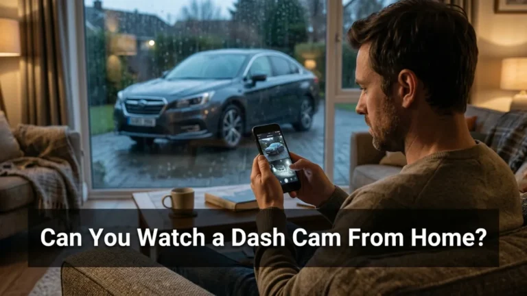 Can you watch a dash cam from home