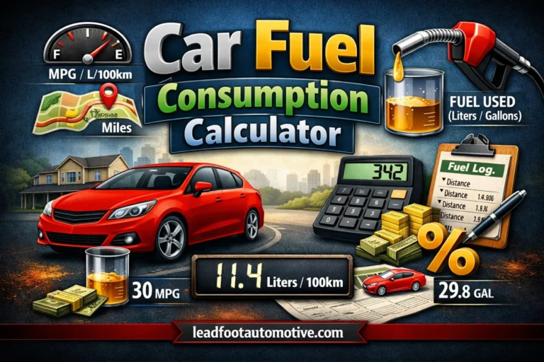 Car Fuel Consumption Calculator