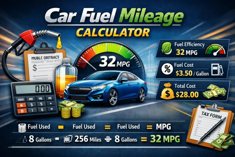 Car Fuel Mileage Calculator