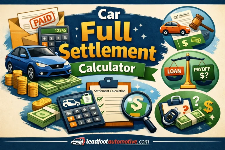 Car Full Settlement Calculator