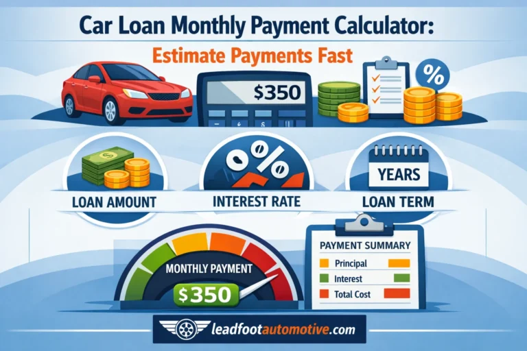 Car Loan Monthly Payment Calculator Estimate Payments Fast