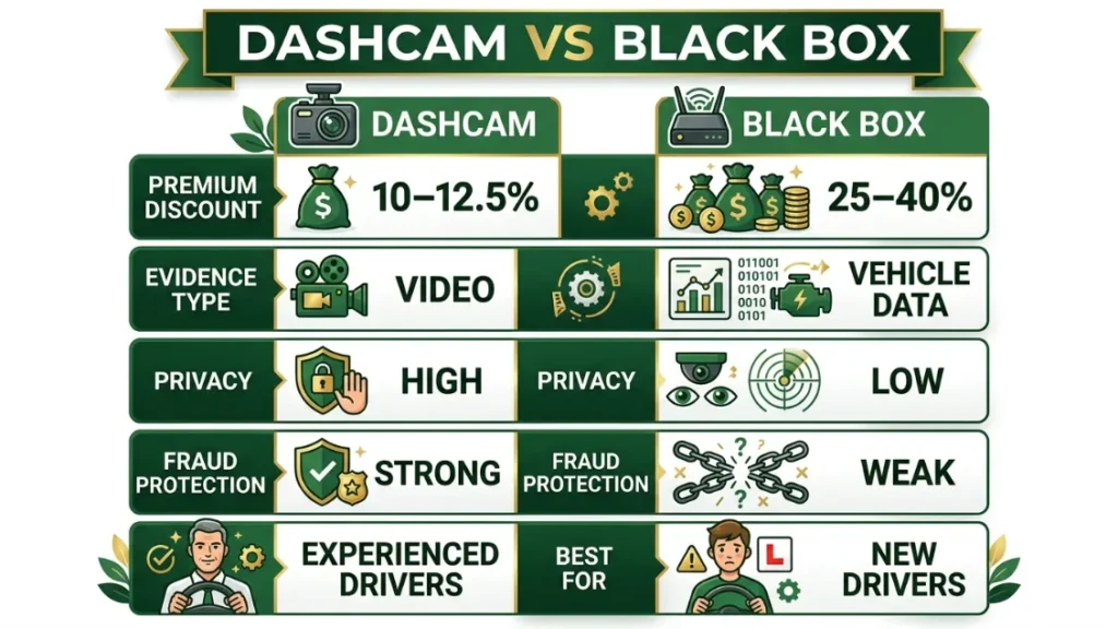 Dashcam vs Black Box — Which One Helps Your Insurance More
