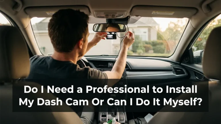 Do I need a professional to install my dash cam