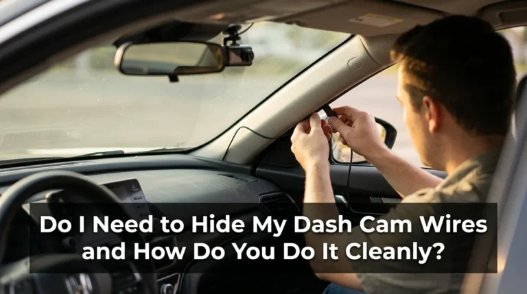 Do I need to hide my dash cam wires