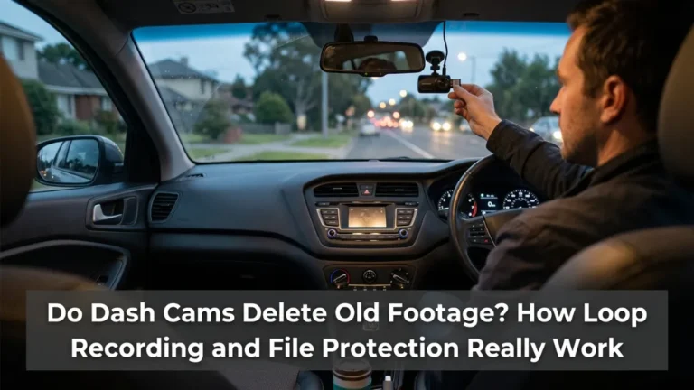 Do dashcams delete old footage