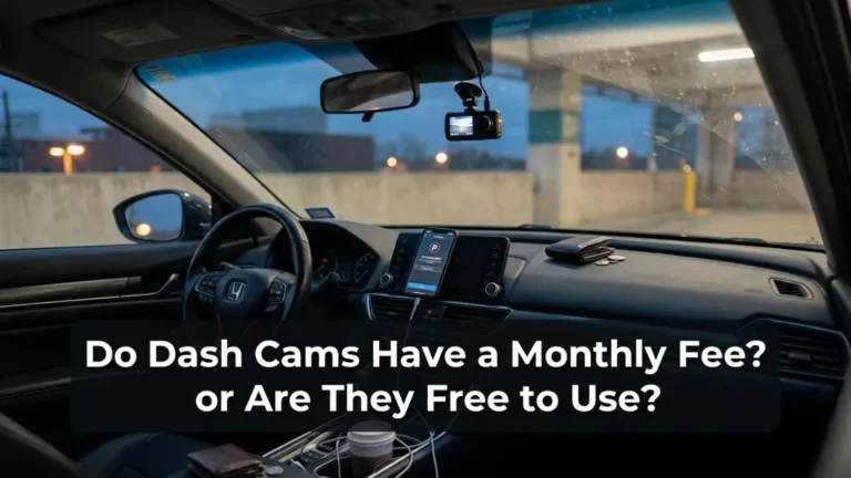 Do dashcams have a monthly fee