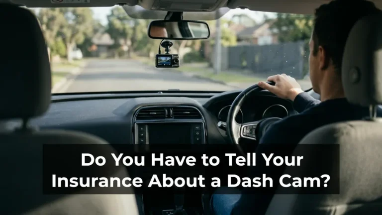 Do you have to tell your insurance about a dash cam