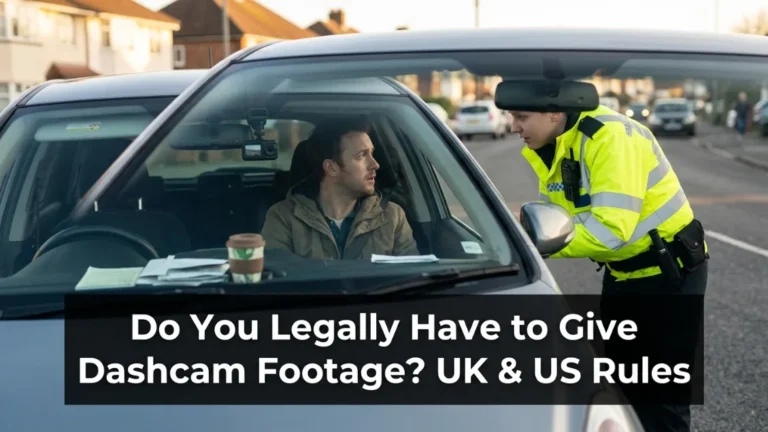 Do you legally have to give dashcam footage