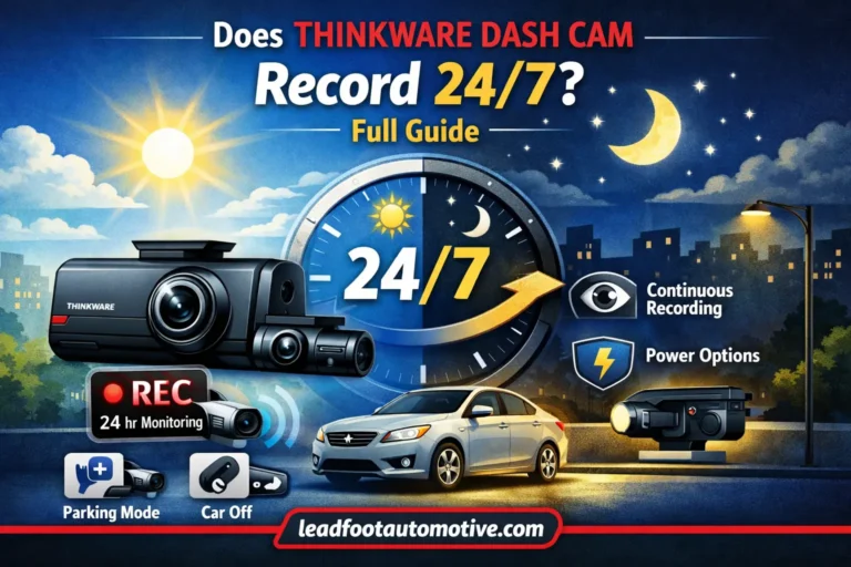 Does Thinkware Dash Cam Record 247 Full Guide