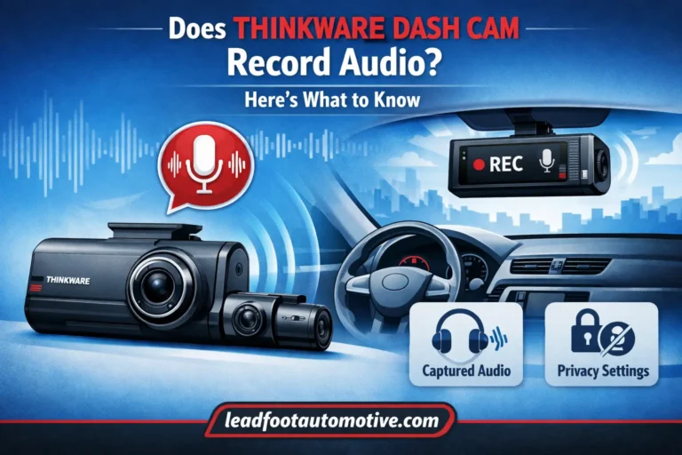 Does Thinkware Dash Cam Record Audio Here's What to Know