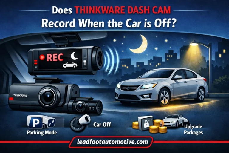Does Thinkware Dash Cam Record When the Car is Off