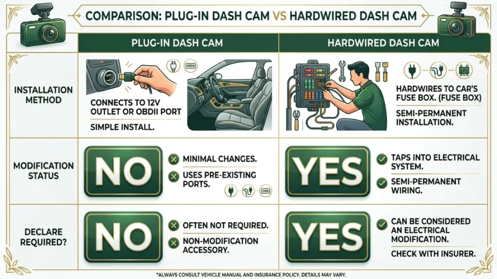 Does a Dash Cam Count as a Vehicle Modification for Insurance