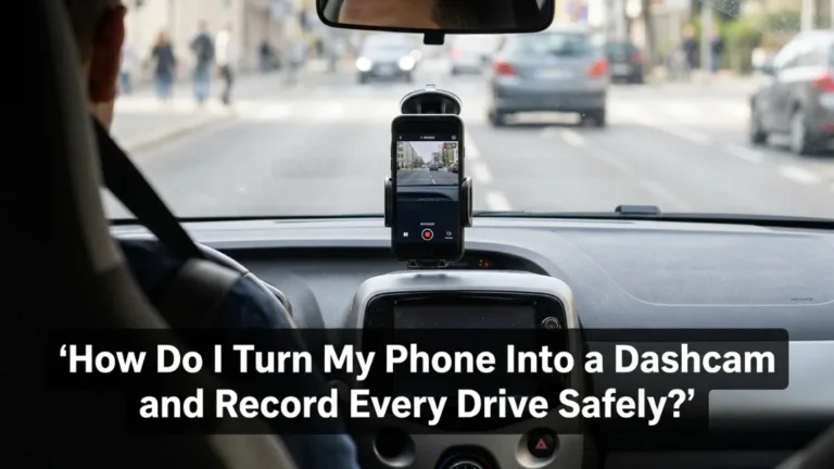 How Do I Turn My Phone Into a Dashcam and Record Every Drive Safely
