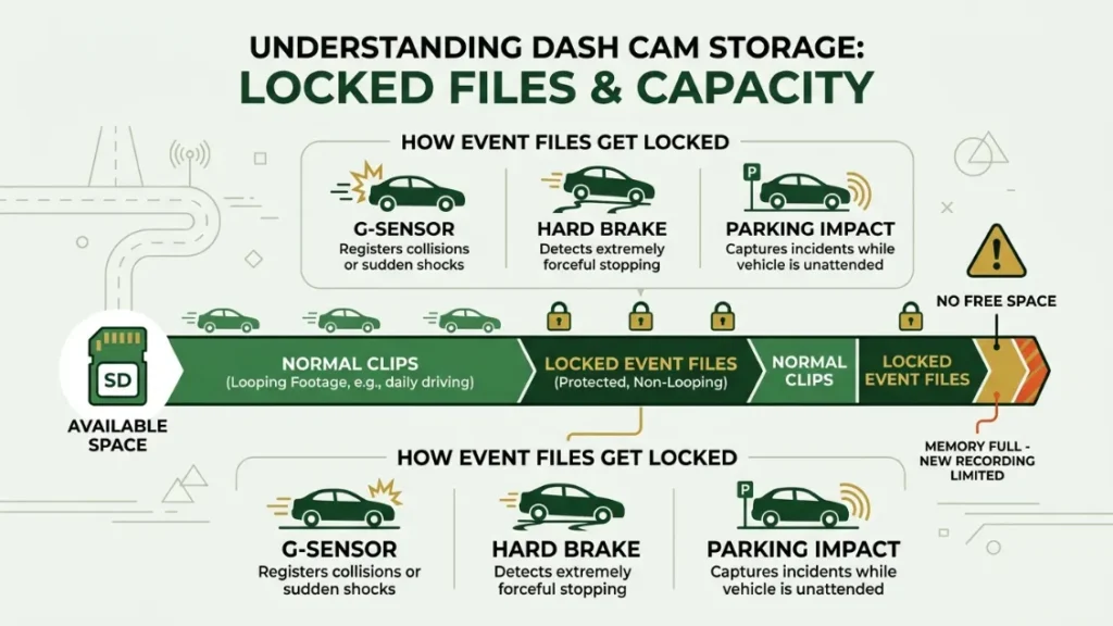 How Do Locked Files Stop Your Dash Cam from Recording Properly