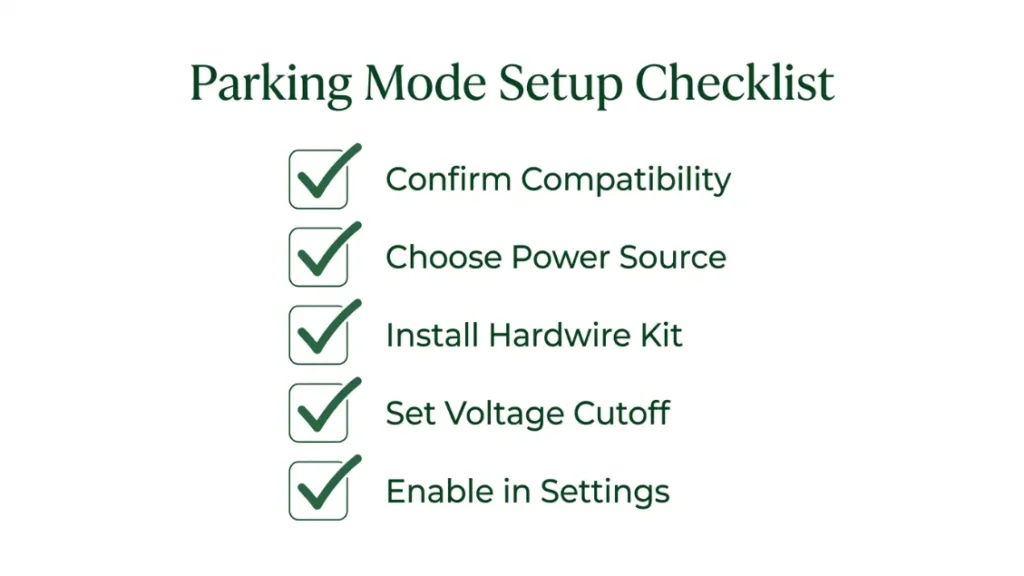 How Do You Set Up Parking Mode on a Dash Cam Step by Step