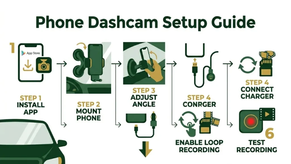 How Do I Turn My Phone Into a Dashcam and Record Every Drive Safely