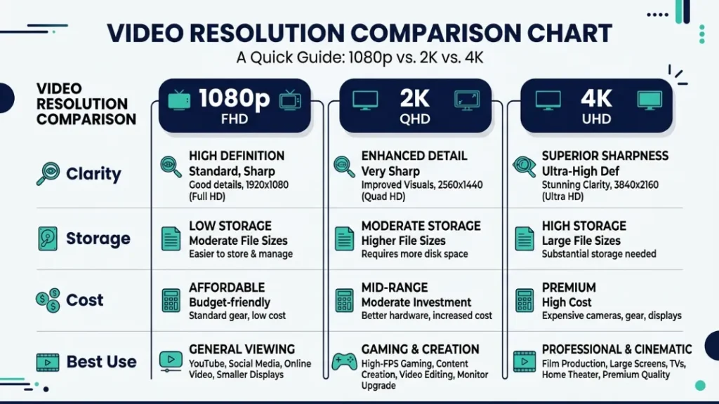 How Does 1080p Compare to 2K and 4K Dash Cams