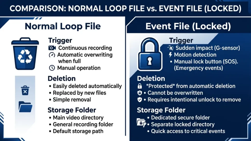 How Does a Dash Cam Know What Footage to Save and What to Delete