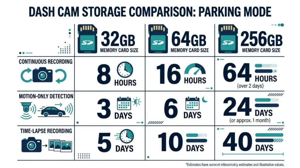 How Much Memory Card Storage Do You Actually Need for Overnight Parking Mode