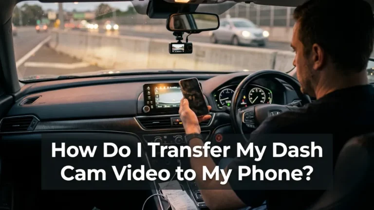 How do I transfer my dash cam video to my phone