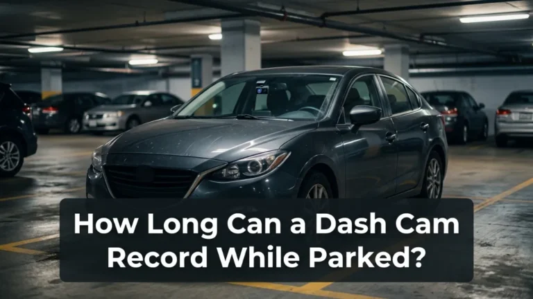 How long can a dash cam record while parked