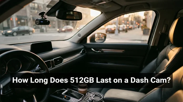 How long does 512GB last on a dash cam