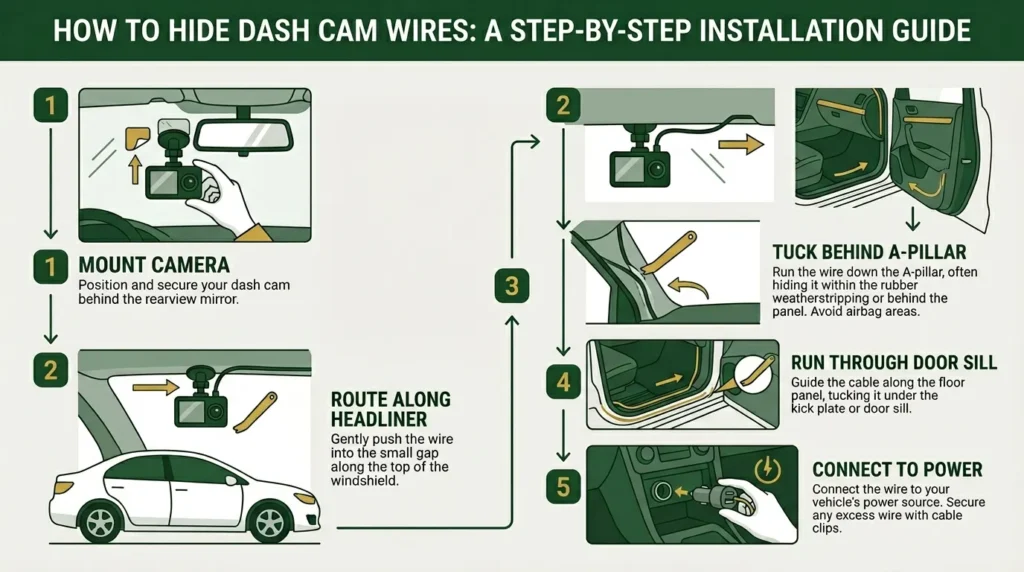 How to Hide Dash Cam Wires After Mounting for a Clean Install